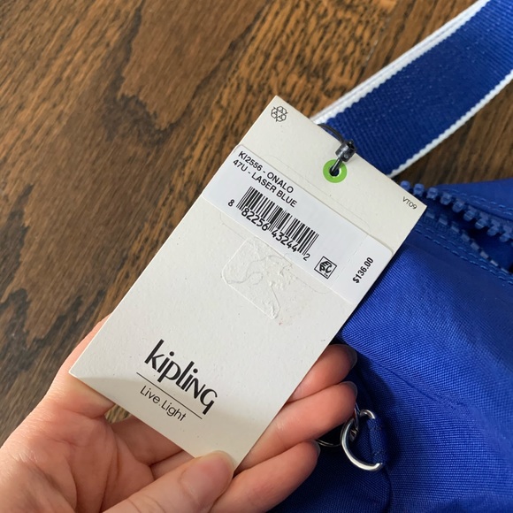 Brand New Kipling Onalo Duffle Bag Laser Blue - Picture 10 of 15